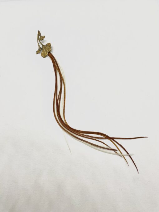 Federohrring Ginkgo Bronze – Bild 2