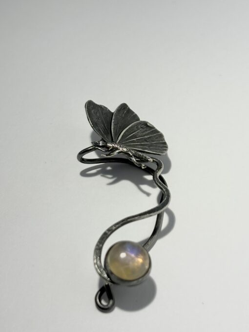 Ohrschmuck kleiner Schmetterling mit Stein