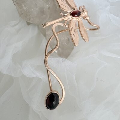 Ohrschmuck Libelle mit Stein