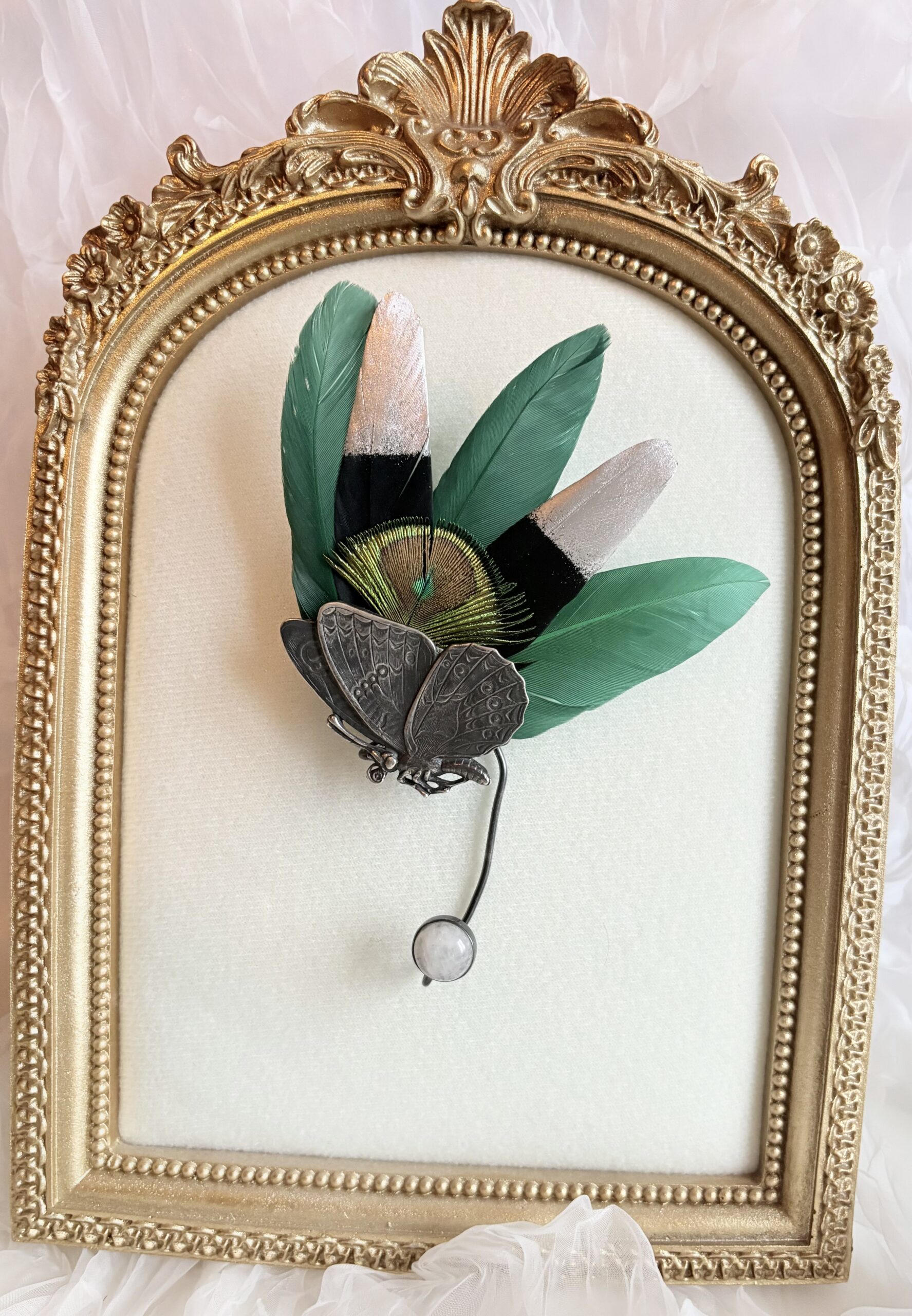 Feder Ohrschmuck Schmetterling