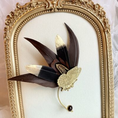 Feder Ohrschmuck Schmetterling