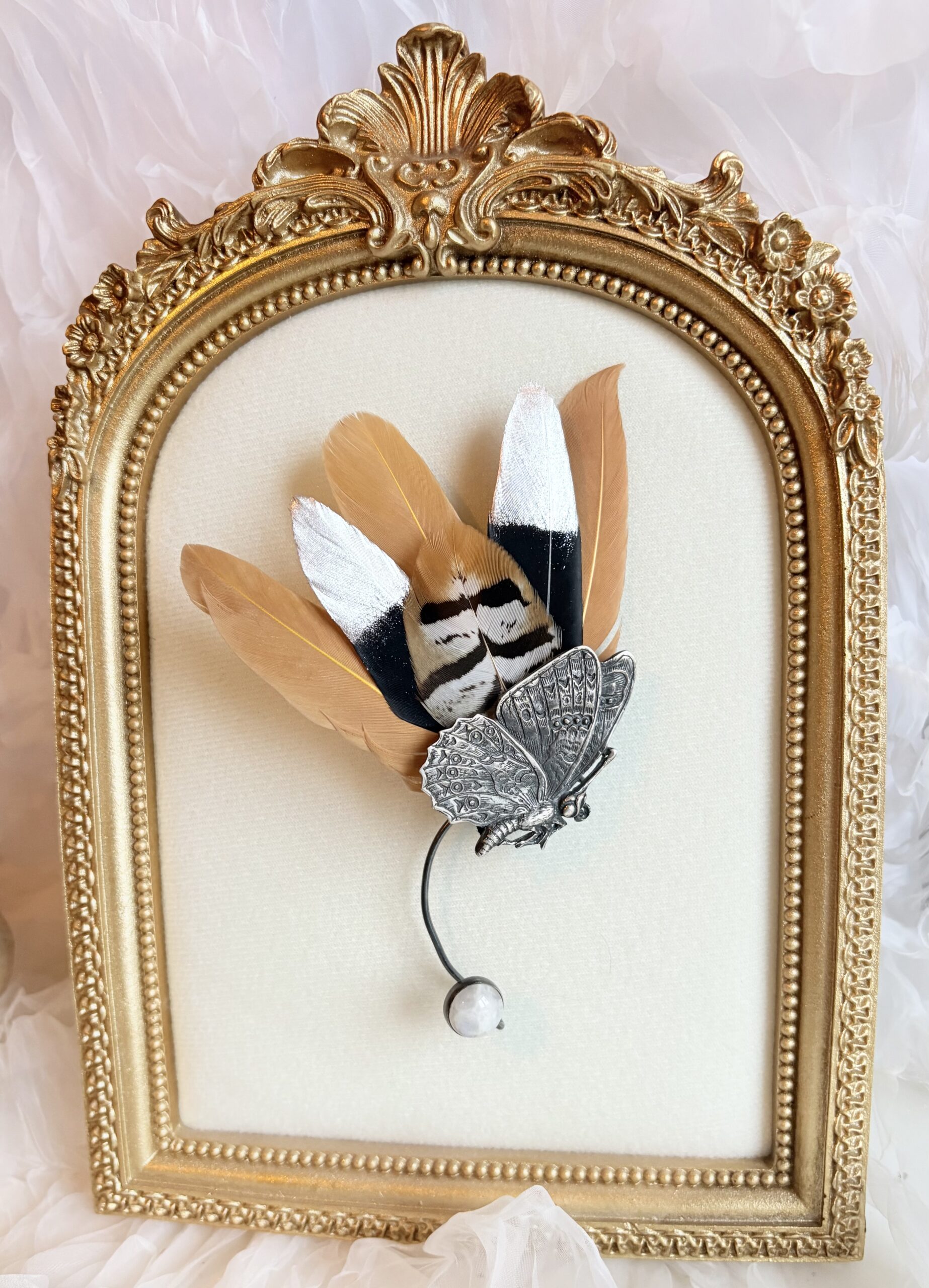 Feder Ohrschmuck Schmetterling