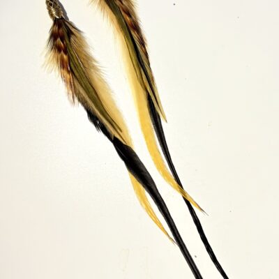 Echte Federohrringe Paar